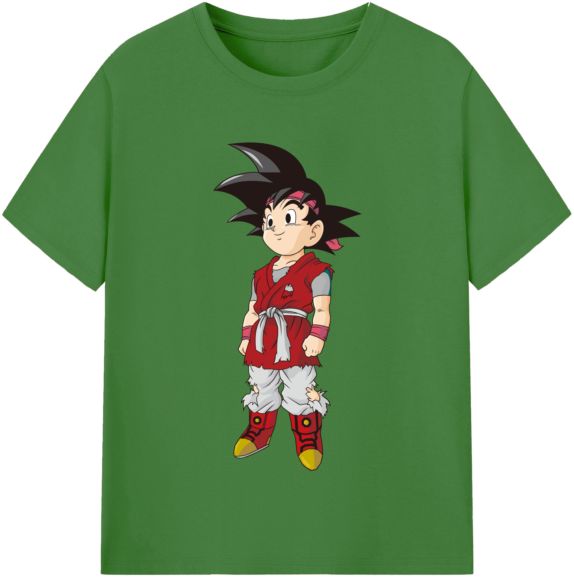 （画像用） ドラゴンボール 孫悟空（そん ごくう）Son Goku カカロット DRAGON BALL Kakarotto レディースカジュアルプリントTシャツ（綿100％）